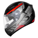 Capacete Xtroy Furious Preto Fosco Vermelho
