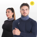 Capuz Balaclava Snugg Lycra Tubo Flex Meio Rosto Cinza