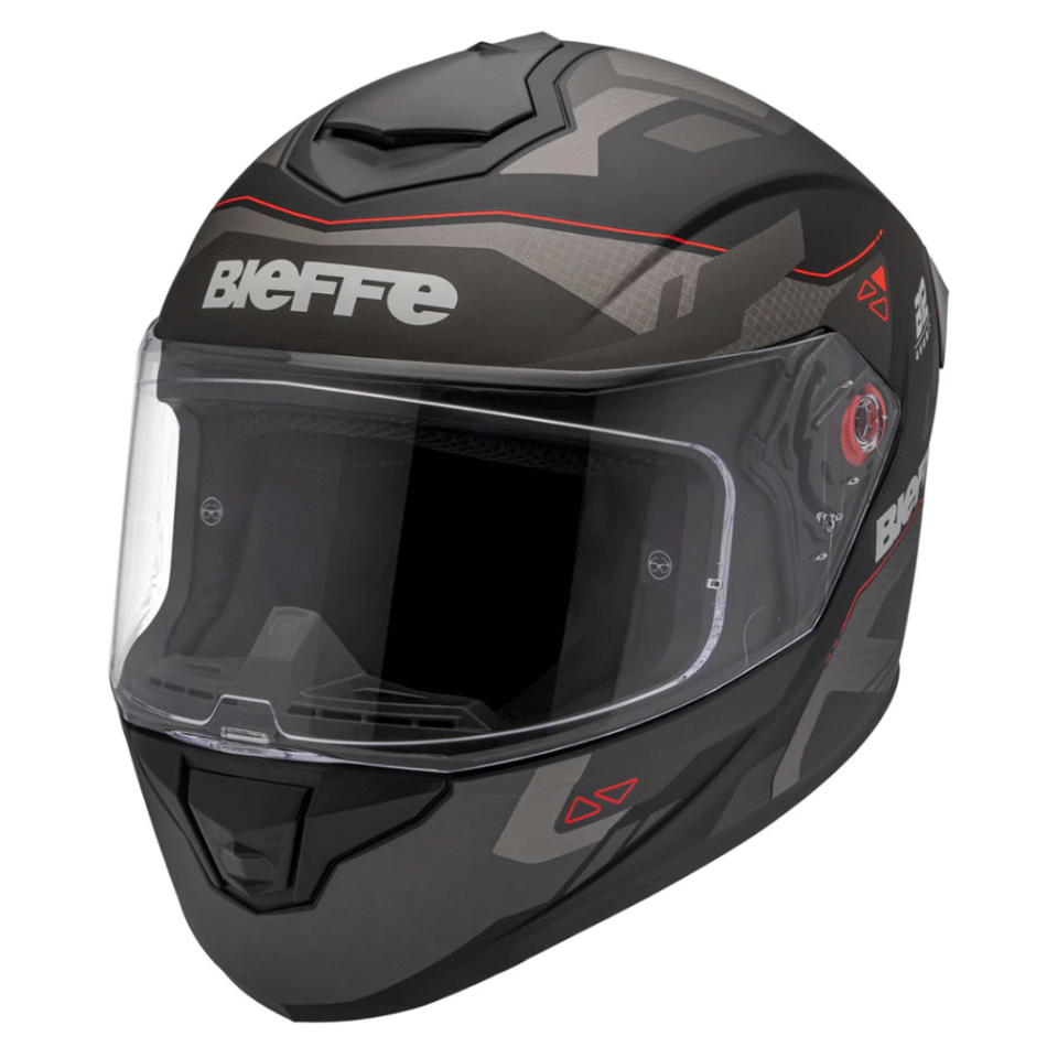 Capacete Bieffe B12 Avant Preto Fosco Grafite