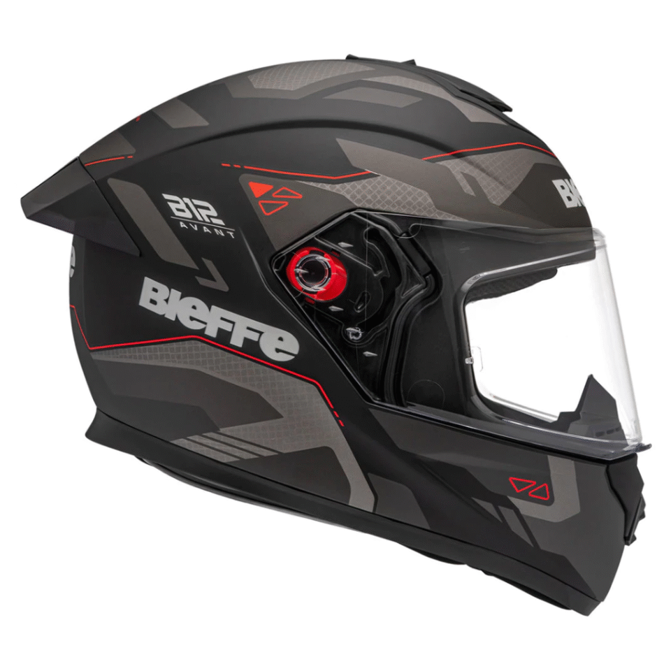 Capacete Bieffe B12 Avant Preto Fosco Grafite
