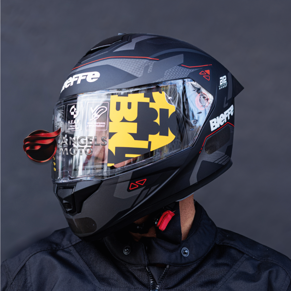 Capacete Bieffe B12 Avant Preto Fosco Grafite