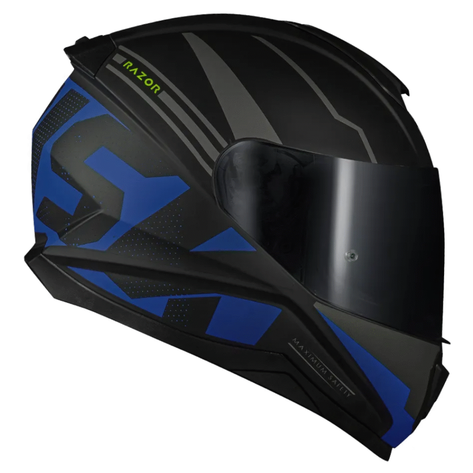 Capacete Norisk FF802 Razor Full Matte Black Blue