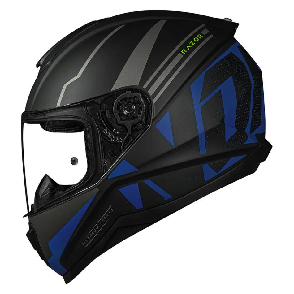 Capacete Norisk FF802 Razor Full Matte Black Blue
