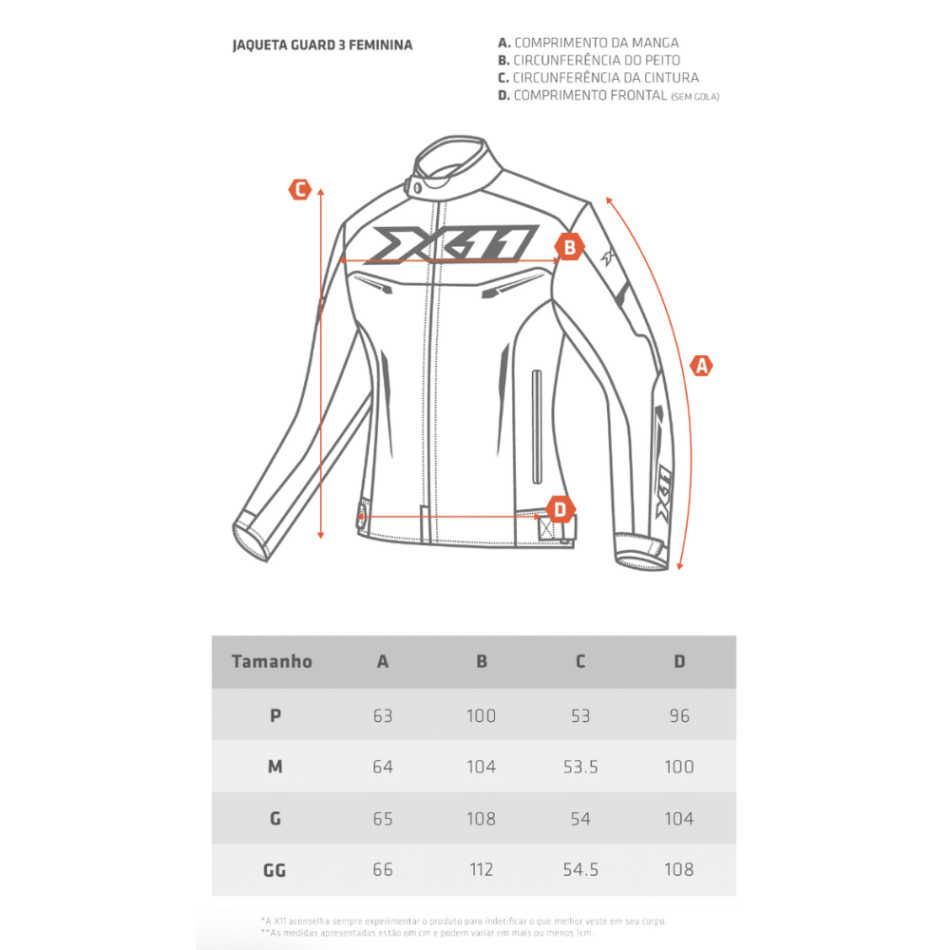 Jaqueta X11 Guard 3 Rosa Feminina