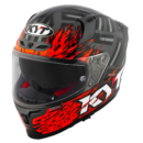 Capacete KYT Striker 2V Flaming Anth Red