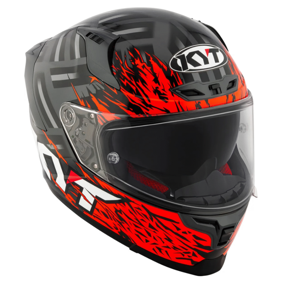 Capacete KYT Striker 2V Flaming Anth Red