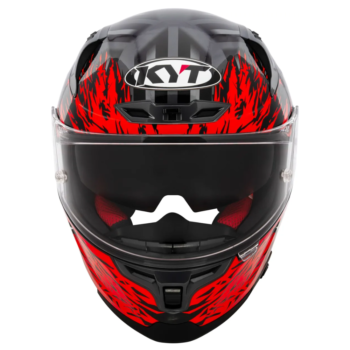 Capacete KYT Striker 2V Flaming Anth Red