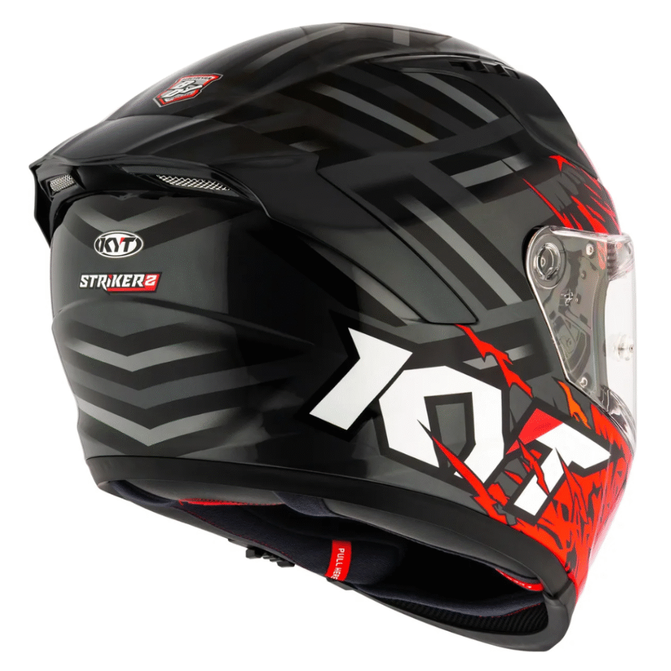 Capacete KYT Striker 2V Flaming Anth Red
