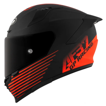 Capacete KYT Striker 2V Livery Augusto Fernandez AF37 Preto Vermelho