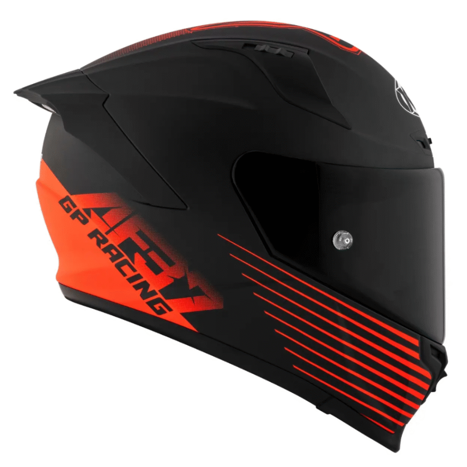 Capacete KYT Striker 2V Livery Augusto Fernandez AF37 Preto Vermelho