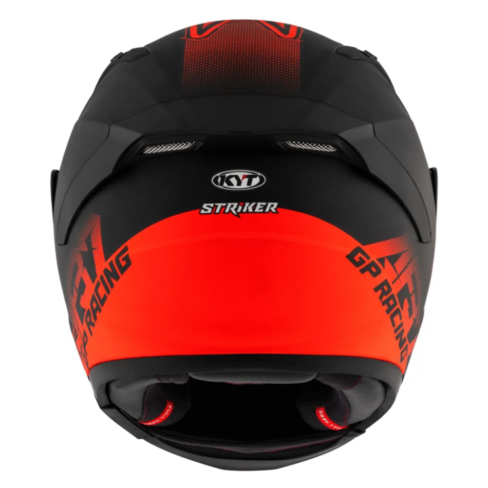 Capacete KYT Striker 2V Livery Augusto Fernandez AF37 Preto Vermelho