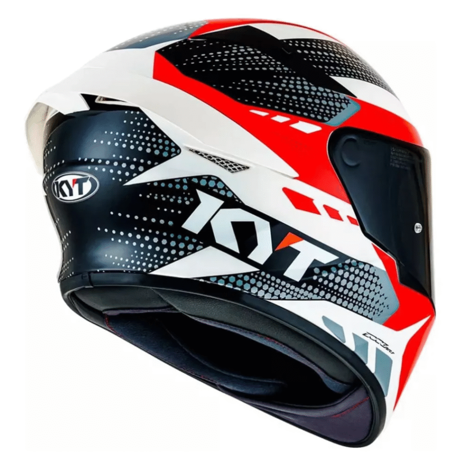 Capacete KYT TT Course Gear Black Red