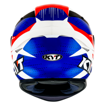Capacete KYT TT Course Gear Blue Red
