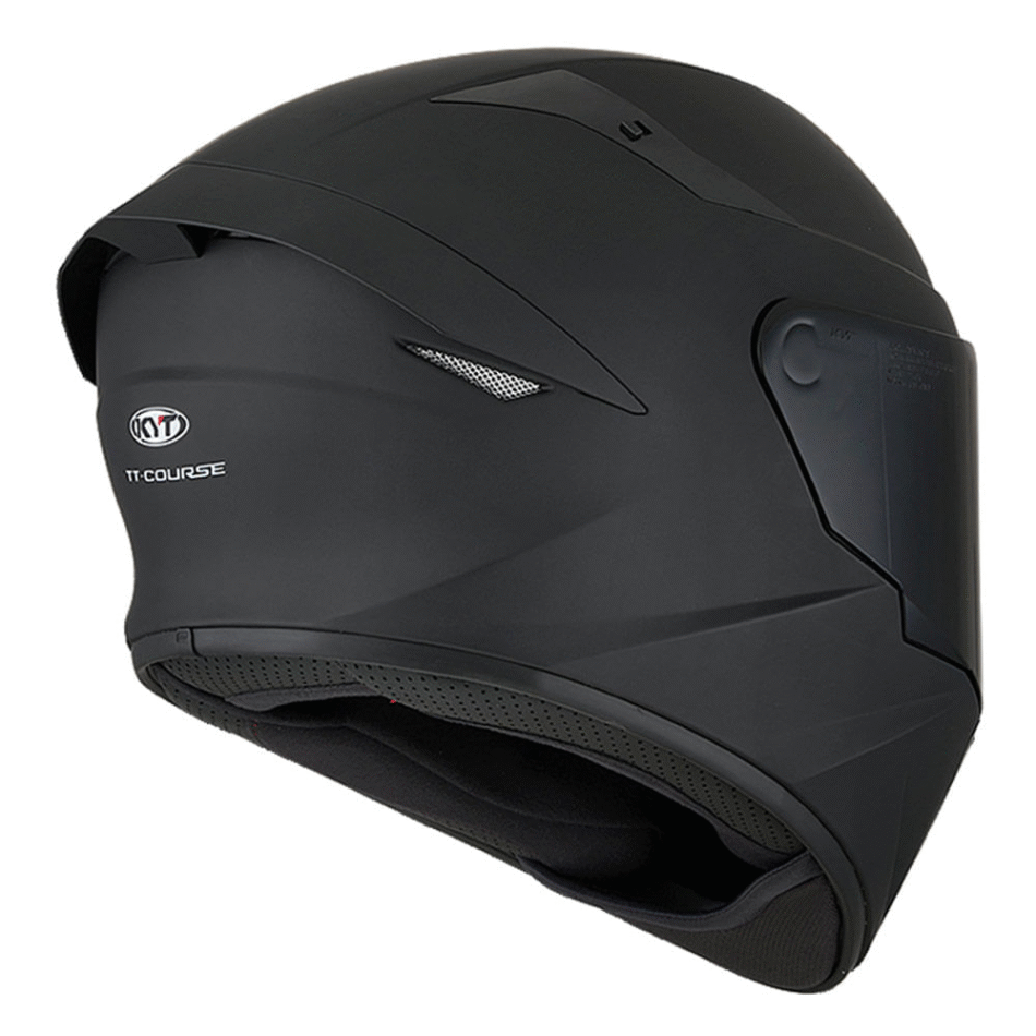 Capacete KYT TT Course Plain Matt Black