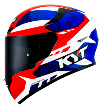 Capacete KYT TT Course Gear Blue Red