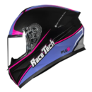 Capacete Race Tech Hit Plus Black Purple