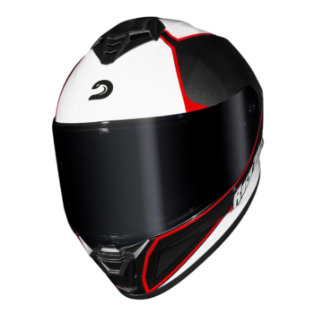 Capacete Race Tech Hit Plus Black White