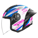 Capacete LS2 OF616 S Airflow II Draze White Blue Pink