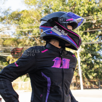 Capacete Race Tech Hit Plus Black Purple