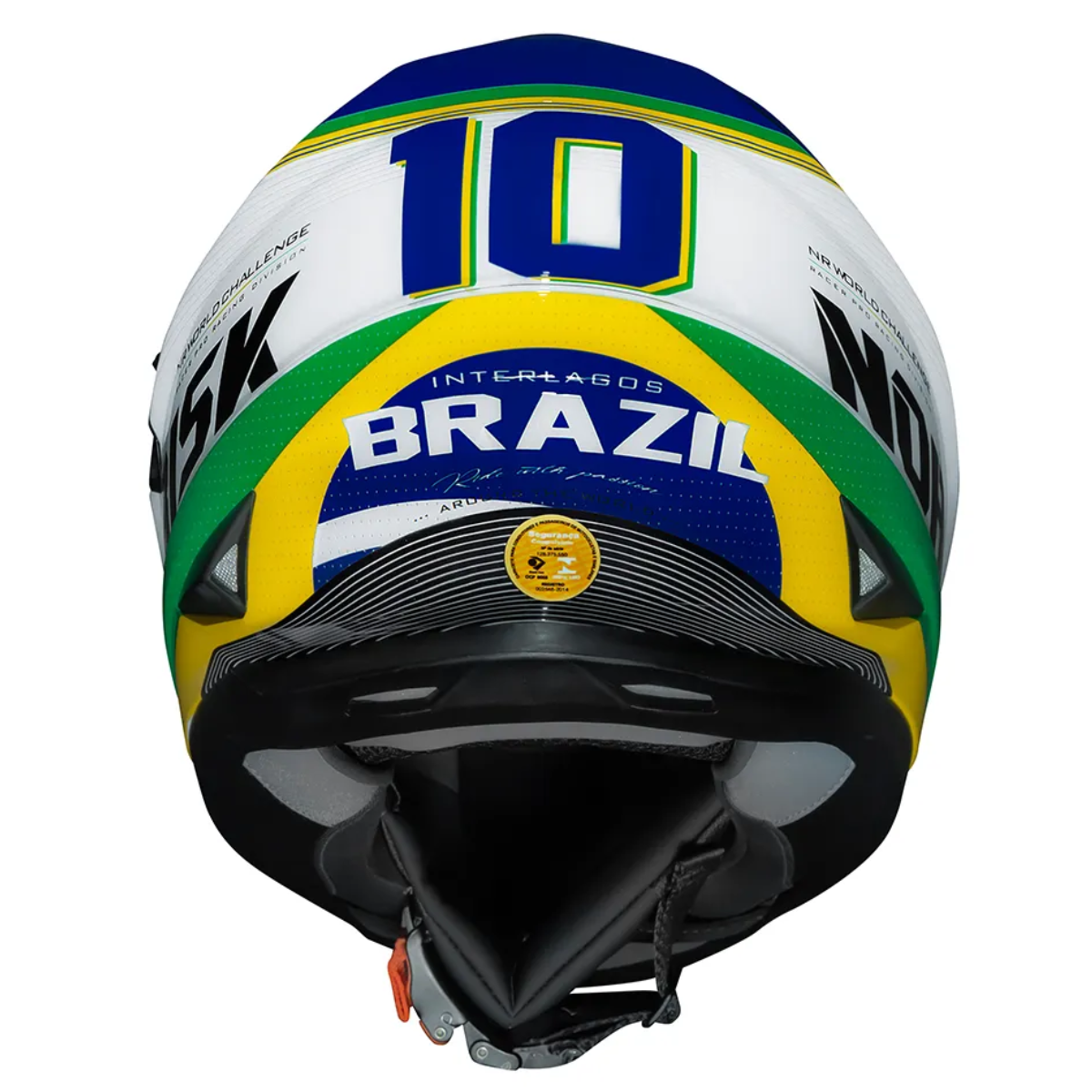 Capacete Norisk FF302 Grand Prix Brasil Capacete Norisk FF302 Grand Prix Brasil
