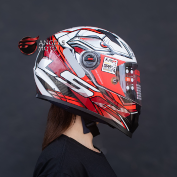 Capacete LS2 FF358 Xdron Black Red