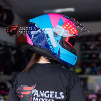 Capacete LS2 FF808 Stream II Thunderbiz Blue Navy Blue