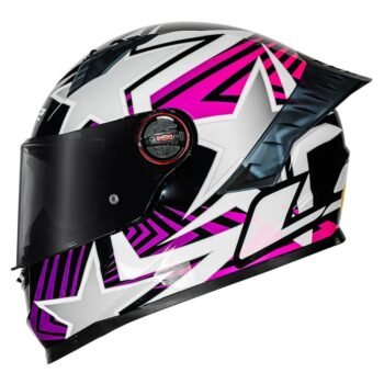 Capacete LS2 FF358 Pro Estellar Black Pink Purple