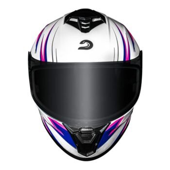 Capacete Race Tech Hit Fuzzy White Pink