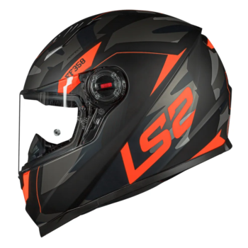 Capacete LS2 FF358 Tank Camo Matte Black Orange