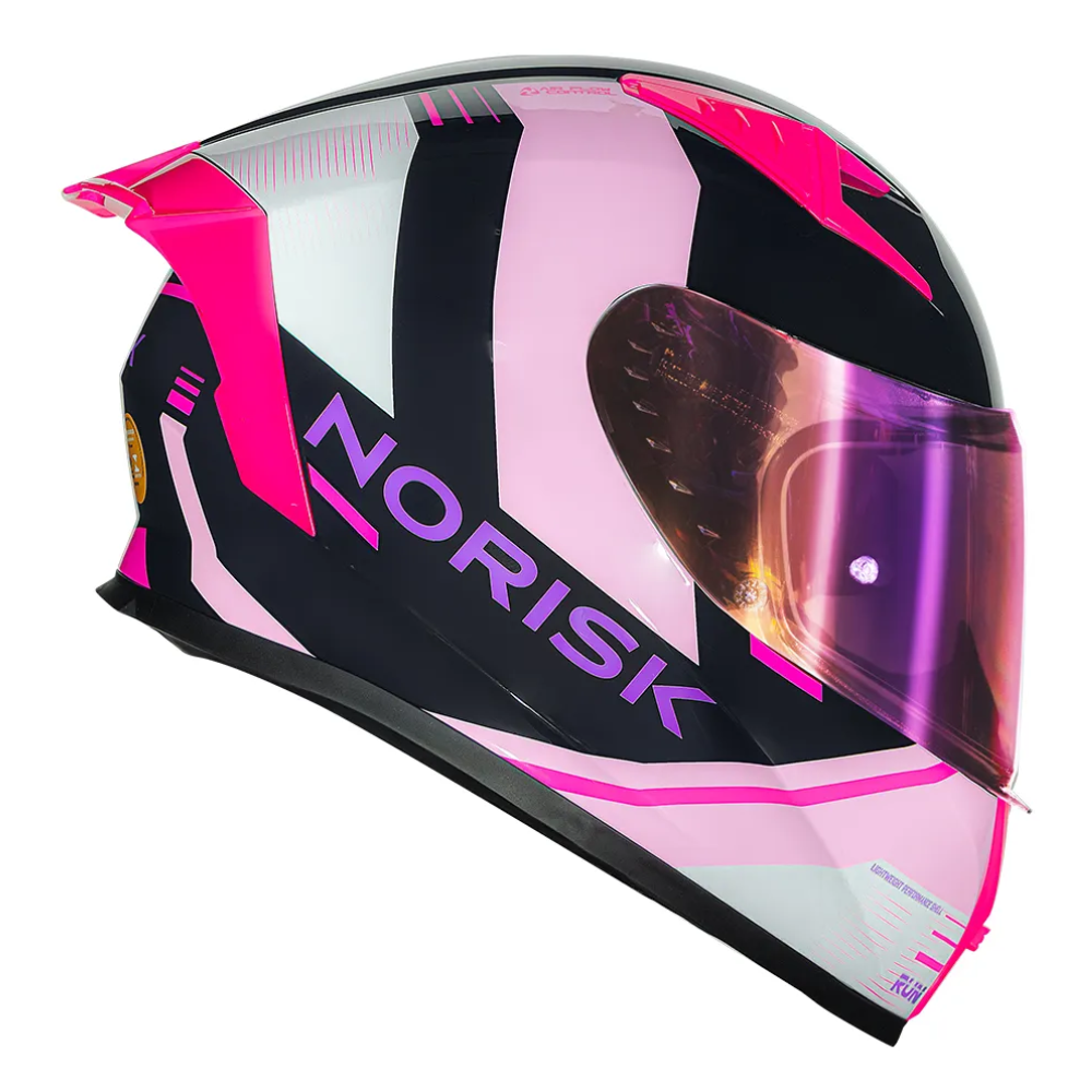 Capacete Norisk Flow Run Blue Pink Capacete Norisk Flow Run Blue Pink