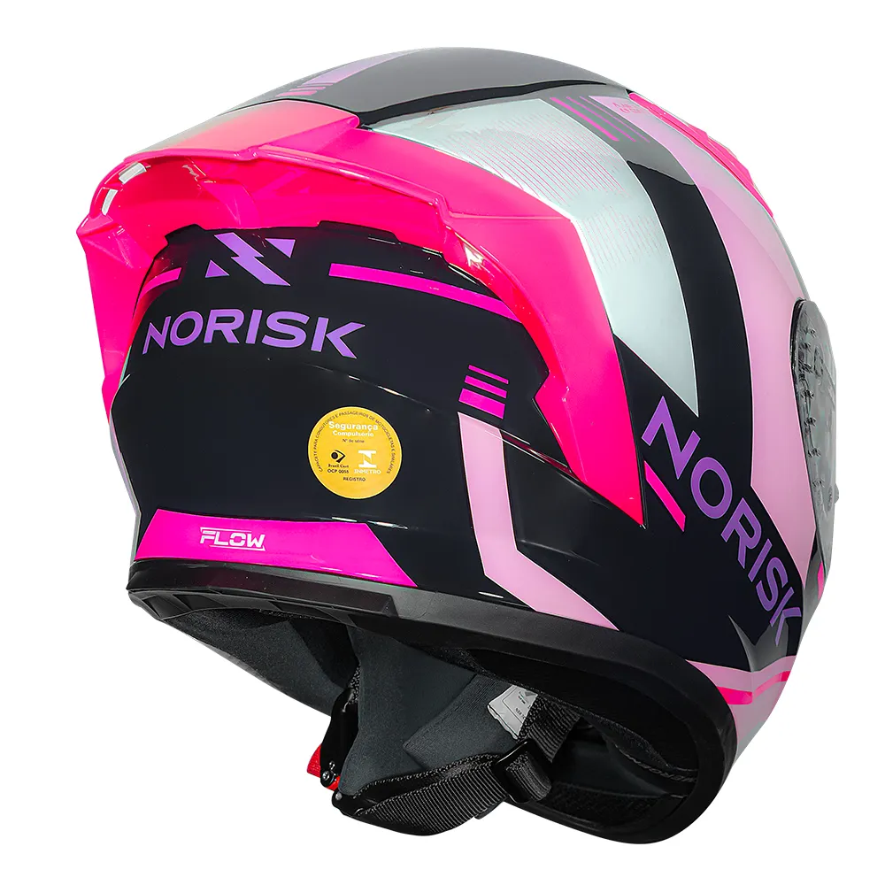 Capacete Norisk Flow Run Blue Pink Capacete Norisk Flow Run Blue Pink