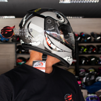 Capacete EBF Spark Zoiim Preto Prata