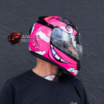 Capacete EBF Spark Zoiim Preto Rosa