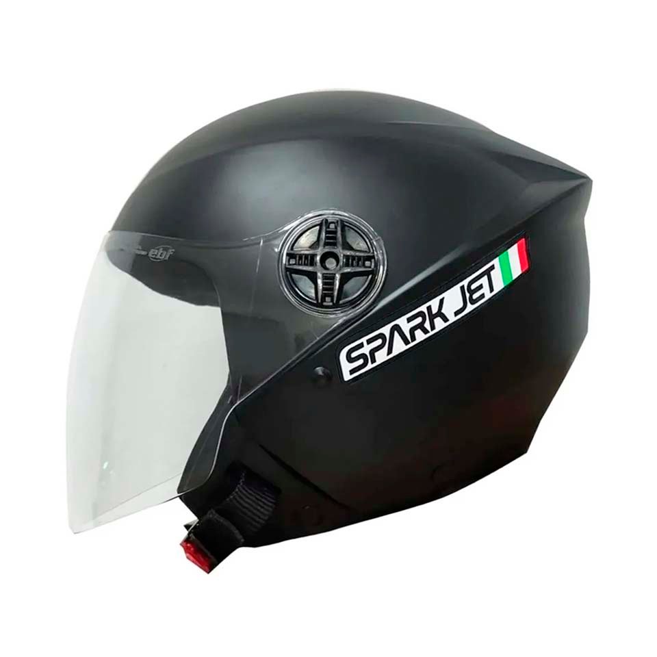 Capacete EBF Spark Jet Solid Preto Fosco