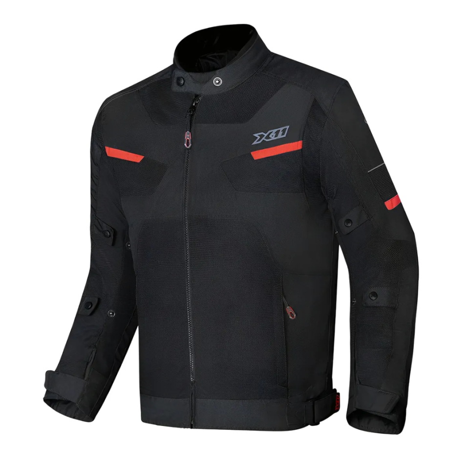 Jaqueta X11 Breeze 2 Ventilada Preta Vermelha Masculina
