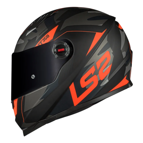 Capacete LS2 FF358 Tank Camo Matte Black Orange
