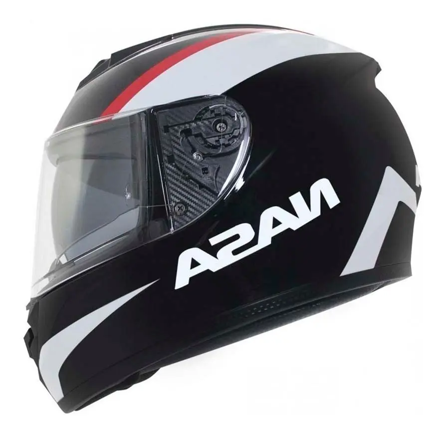 Capacete Nasa NS 901 Hero Black White
