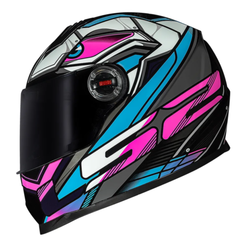 Capacete LS2 FF358 Xdron Cyan Rosa