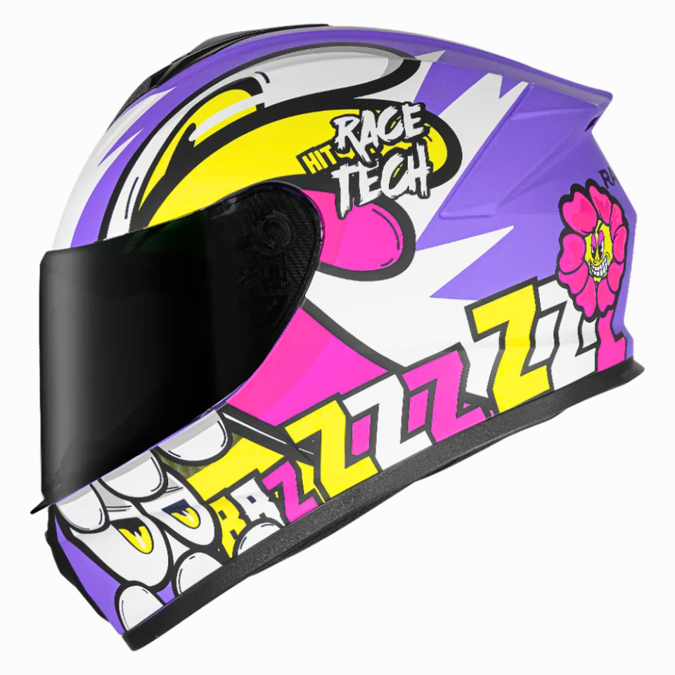 Capacete Race Tech Hit Speedbee Matte Purple