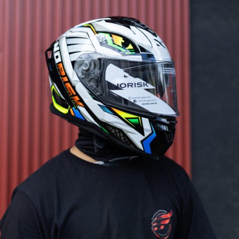 Capacete Norisk Strada II Reptel Red Blue