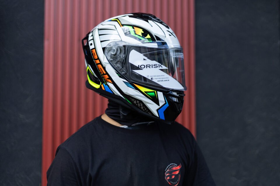 Capacete Norisk Strada II Reptel Red Blue