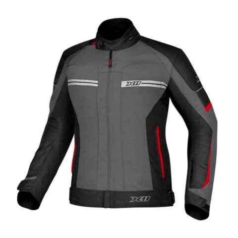 Jaqueta X11 ONE 2 Cinza Vermelho Masculina