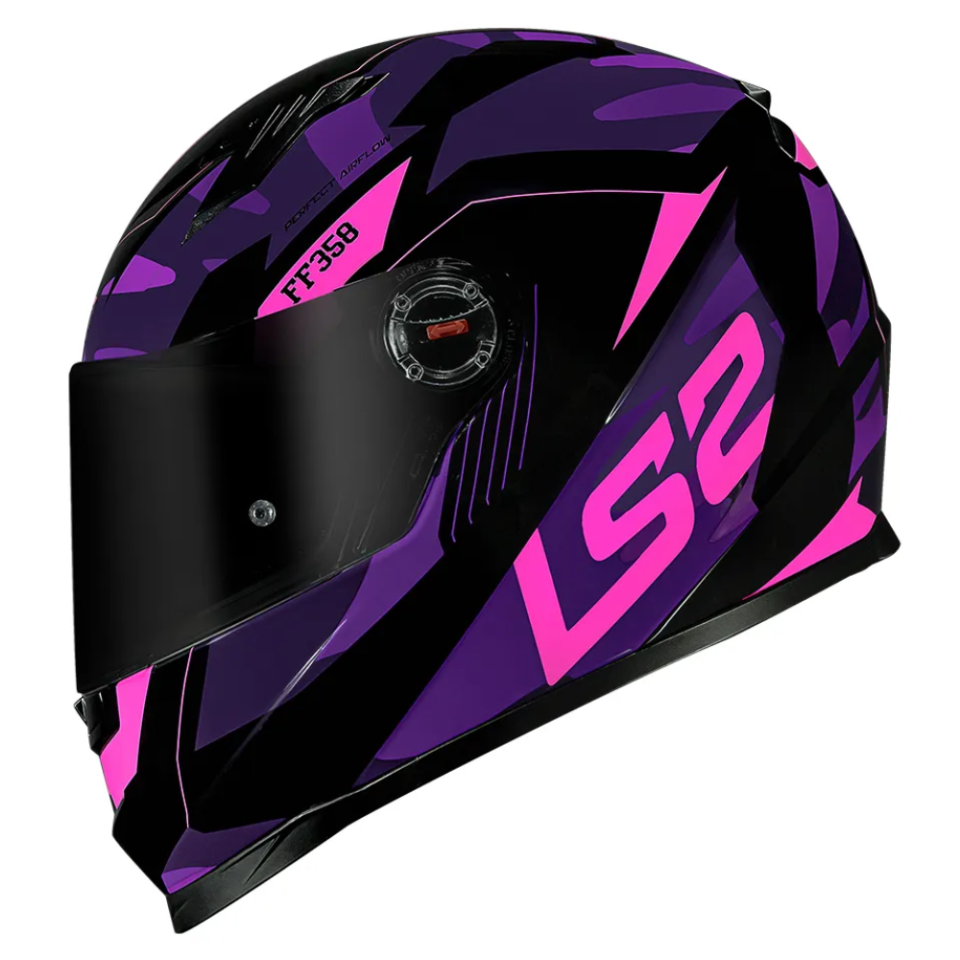 Capacete LS2 FF358 Classic Tank Roxo