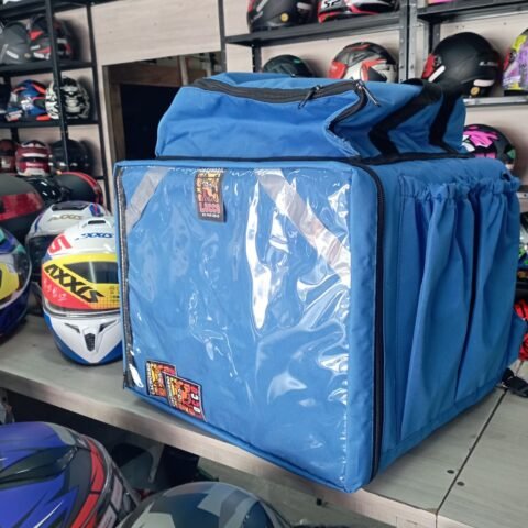 Mochila Bag Cachorro Locco Pizza Azul Bolso Grande