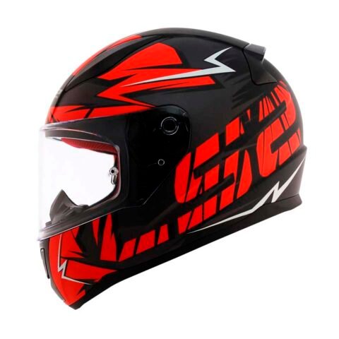 Capacete LS2 FF353 Rapid Cromo Mat Blk Red