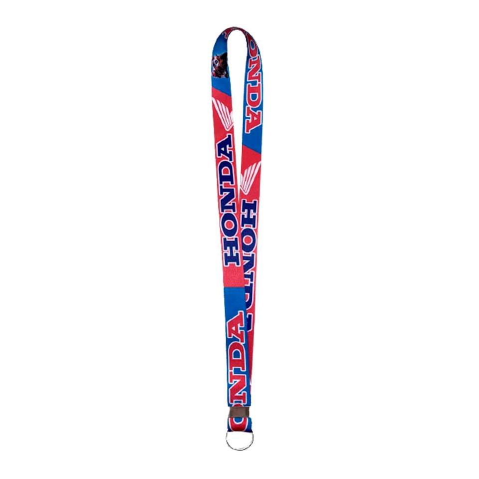 Chaveiro Cordão Motociclista Honda Vermelho Azul