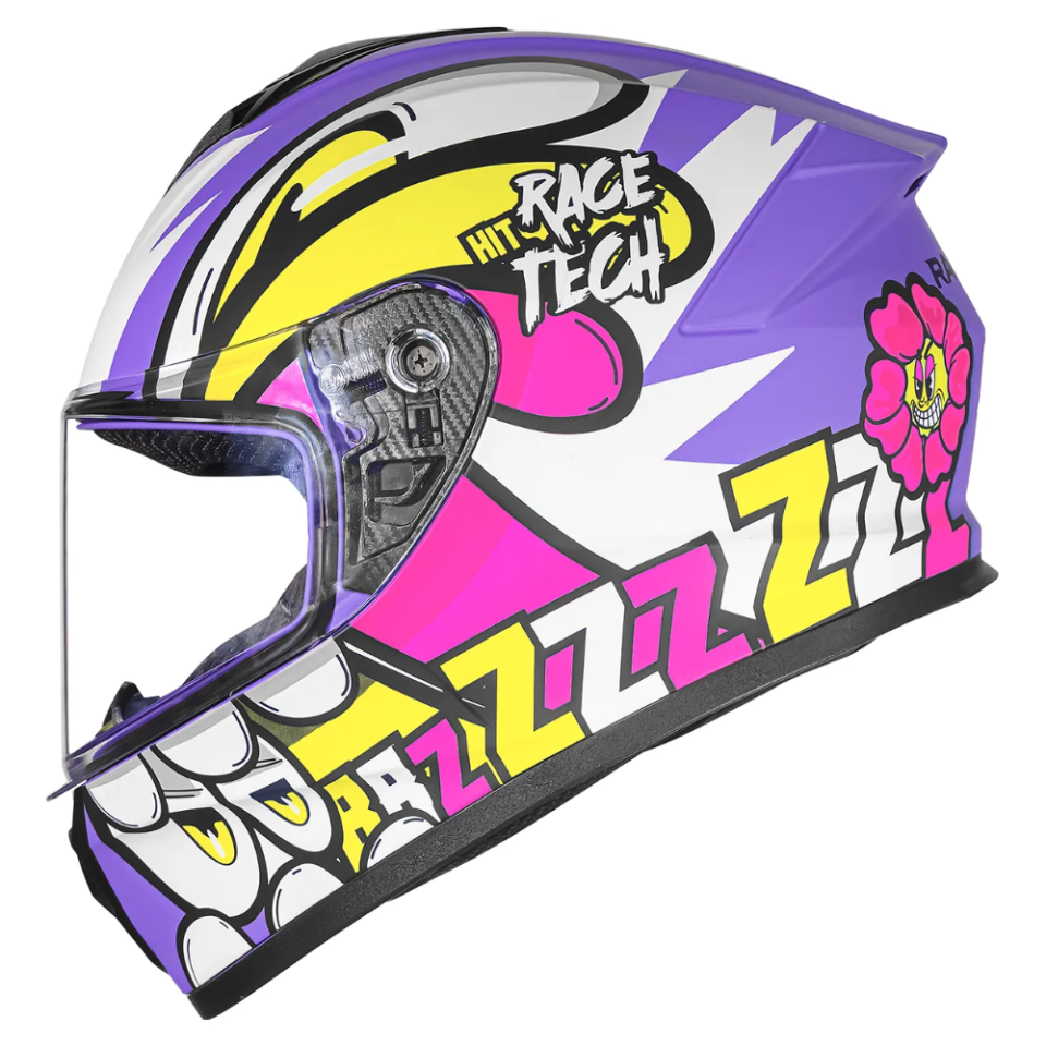 Capacete Race Tech Hit Speedbee Purple