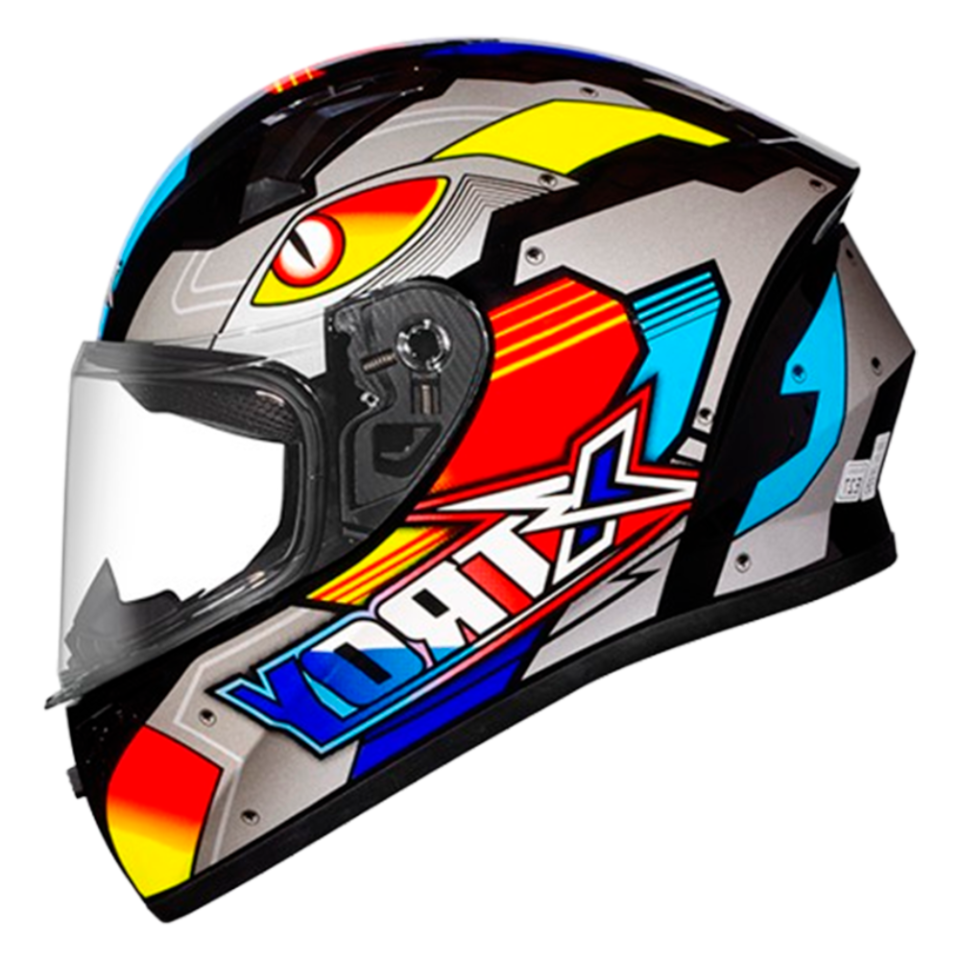 Capacete Xtroy FF526 Thanos Preto Vermelho