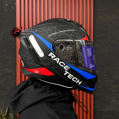 Capacete Race Tech Volt Set Matte Black Red