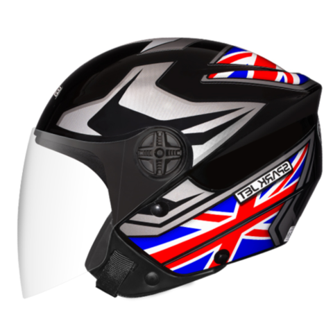 Capacete Ebf Spark Jet Bandeira Inglaterra